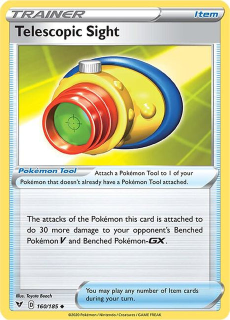 Telescopic Sight 160/185 - Pokemon TCG Vivid Voltage card