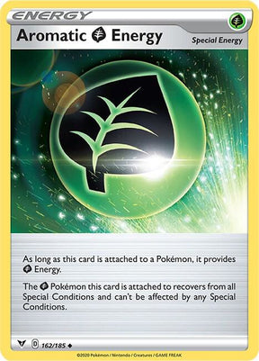 Aromatic Grass Energy 162/185 - Pokemon TCG Vivid Voltage card