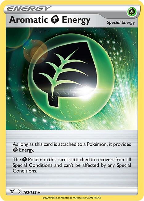 Aromatic Grass Energy 162/185 - Pokemon TCG Vivid Voltage card