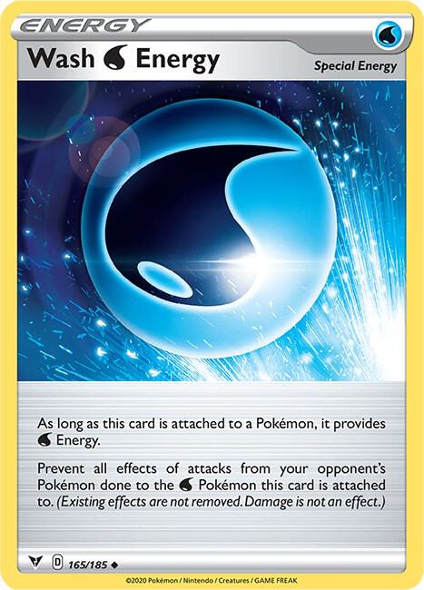 Wash Water Energy 165/185 - Pokemon TCG Vivid Voltage card