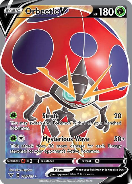Orbeetle V 166/185 - Pokemon TCG Vivid Voltage card