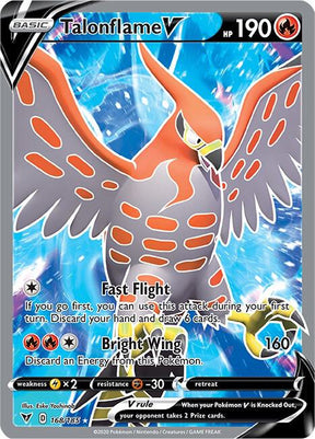 Talonflame V 168/185 - Pokemon TCG Vivid Voltage card