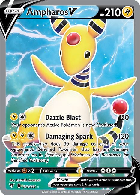 Ampharos V 171/185 - Pokemon TCG Vivid Voltage card