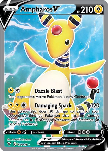Ampharos V 171/185 - Pokemon TCG Vivid Voltage card