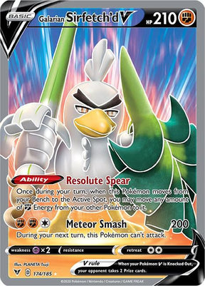 Galarian Sirfetch'd V 174/185 - Pokemon TCG Vivid Voltage card