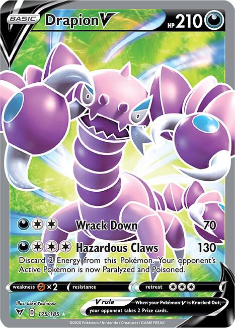 Drapion V 175/185 - Pokemon TCG Vivid Voltage card