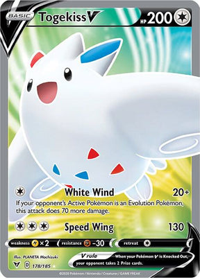Togekiss V 178/185 - Pokemon TCG Vivid Voltage card