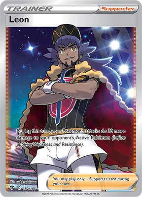 Leon 182/185 - Pokemon TCG Vivid Voltage card