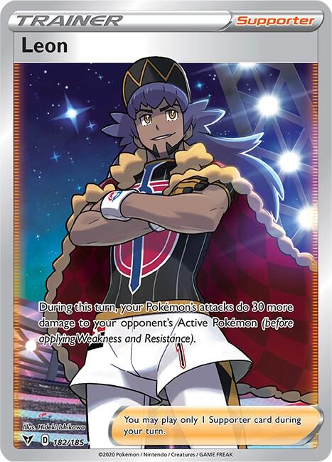 Leon 182/185 - Pokemon TCG Vivid Voltage card