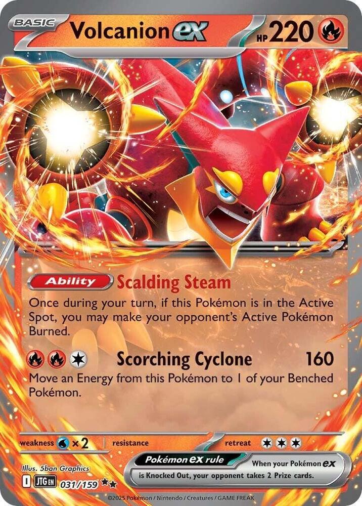 Volcanion ex 031/159 - Pokemon TCG Journey Together card