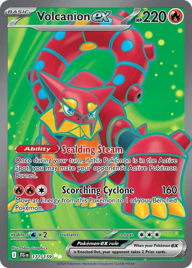 Volcanion ex 171/159 - Pokemon TCG Journey Together card