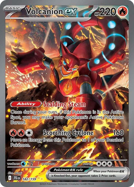 Volcanion ex 182/159 - Pokemon TCG Journey Together card