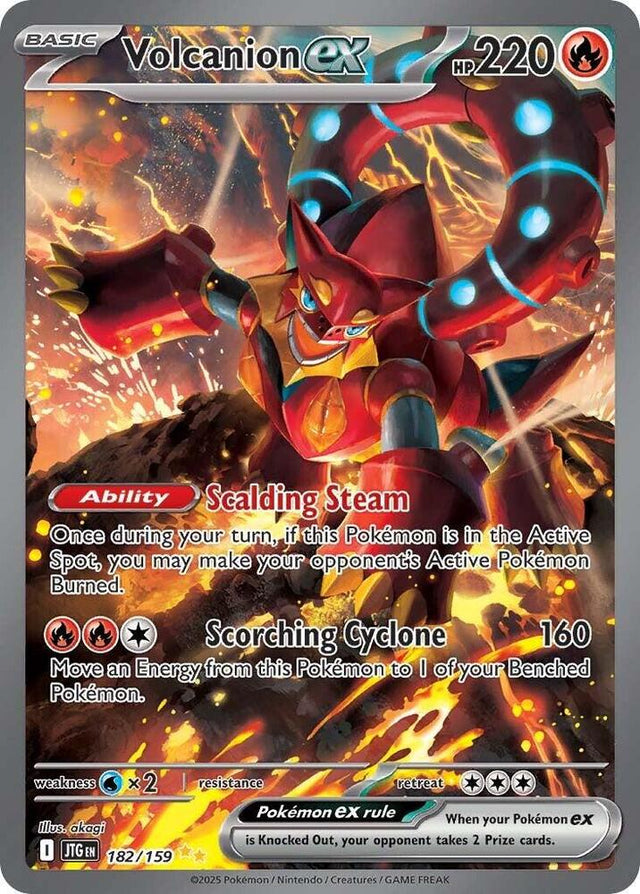 Volcanion ex 182/159 - Pokemon TCG Journey Together card