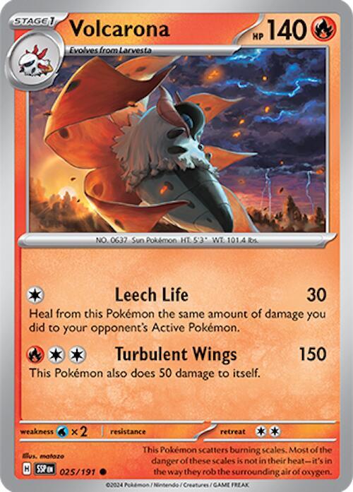 Volcarona 025/191 - Pokemon TCG Surging Sparks card