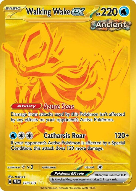 Walking Wake ex 178/131 - Standard card artwork - Pokemon TCG Prismatic Evolutions card
