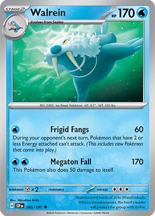 Walrein 045/191 - Pokemon TCG Surging Sparks card