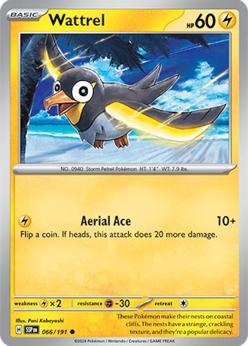 Wattrel 066/191 - Pokemon TCG Surging Sparks card