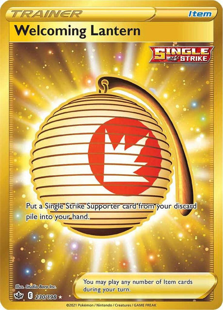 Welcoming Lantern (Secret) 230 - Pokemon TCG Chilling Reign card