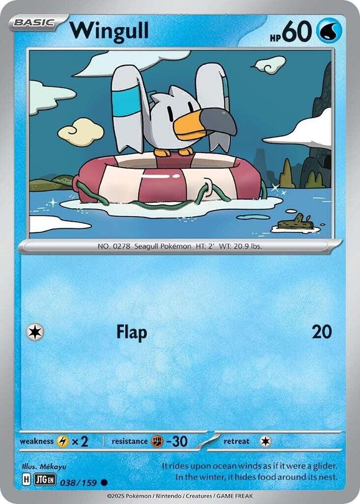 Wingull 038/159 - Pokemon TCG Journey Together card