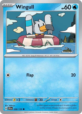 Wingull 038/159 - Pokemon TCG Journey Together card