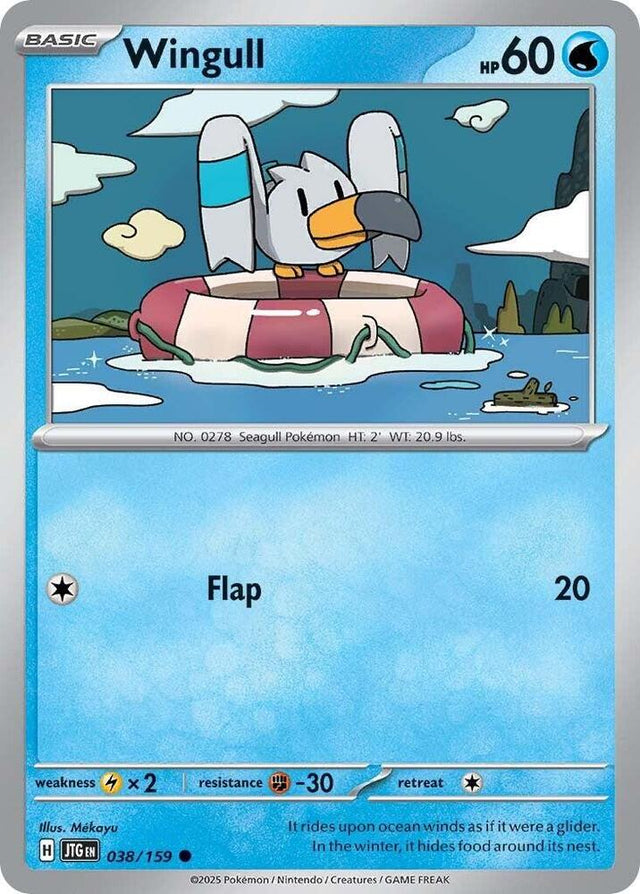 Wingull 038/159 - Pokemon TCG Journey Together card