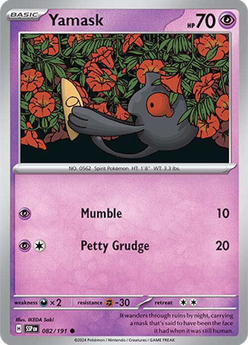 Yamask 082/191 - Pokemon TCG Surging Sparks card