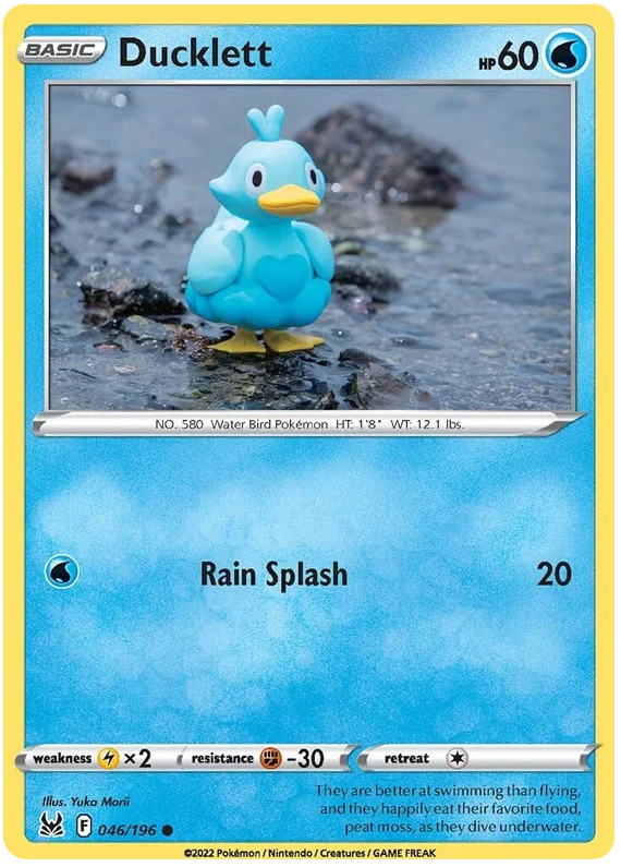 Ducklett Lost Origin Pokemon Single Card 046/196