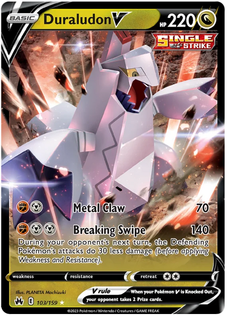 Duraludon V Crown Zenith Pokemon Card Single