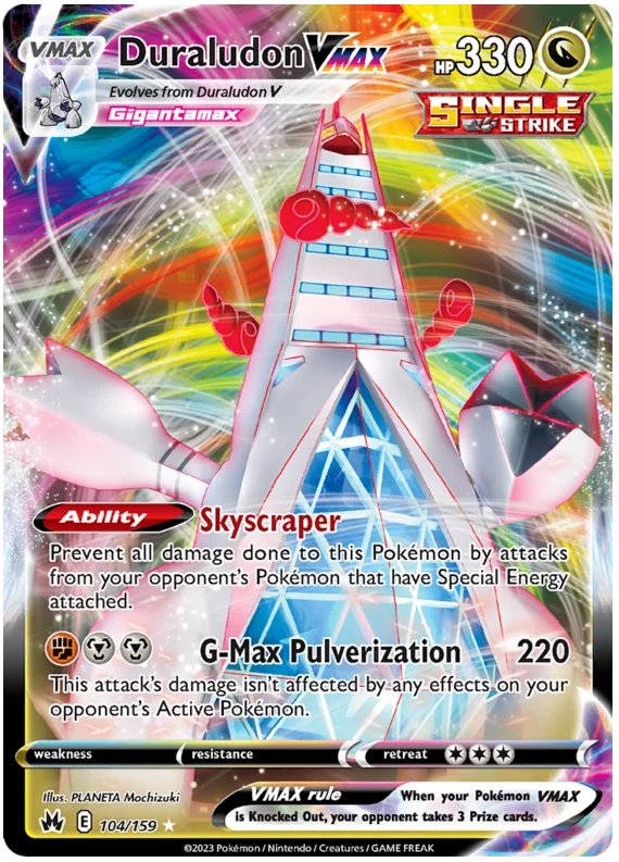 Duraludon VMAX Crown Zenith Pokemon Card Single