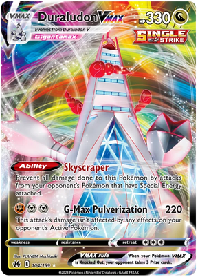 Duraludon VMAX Crown Zenith Pokemon Card Single