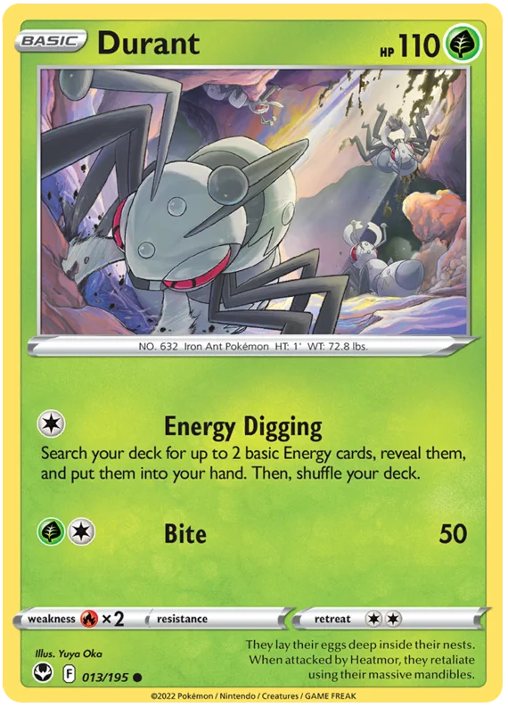 Durant Silver Tempest Pokemon Card Single