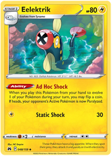 Eelektrik Crown Zenith Pokemon Card Single