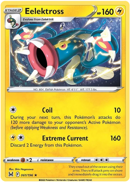 Eelektross Lost Origin Pokemon Single Card 061/196