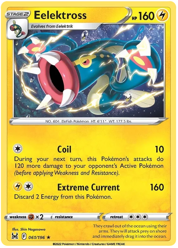 Eelektross Lost Origin Pokemon Single Card 061/196