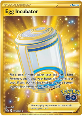 Egg Incubator (Secret) Pokemon GO Card Singles 087/078