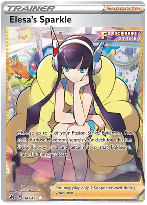 Elesa's Sparkle Full Art Crown Zenith Pokemon Card Single