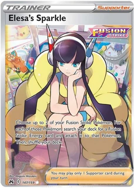 Elesa's Sparkle Full Art Crown Zenith Pokemon Card Single