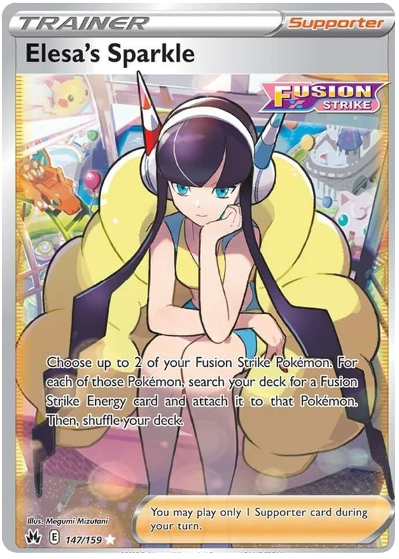 Elesa's Sparkle Full Art Crown Zenith Pokemon Card Single