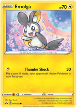 Emolga Crown Zenith Pokemon Card Single