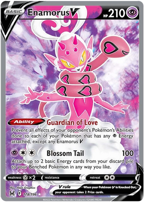 Enamorus V (Full Art) Lost Origin Pokemon Single Card 178/196