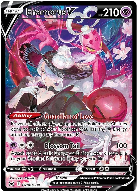 Enamorus V Lost Origin Trainer Gallery Pokemon Single Card TG18/TG30