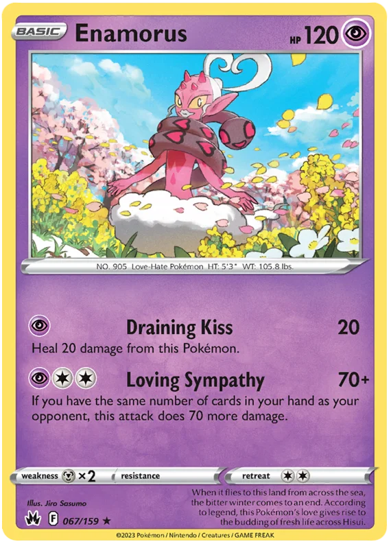 Enamorus Crown Zenith Pokemon Card Single