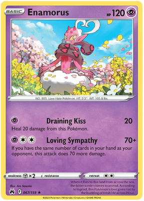 Enamorus Crown Zenith Pokemon Card Single