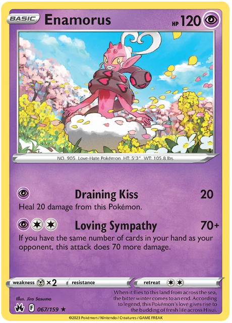 Enamorus Crown Zenith Pokemon Card Single