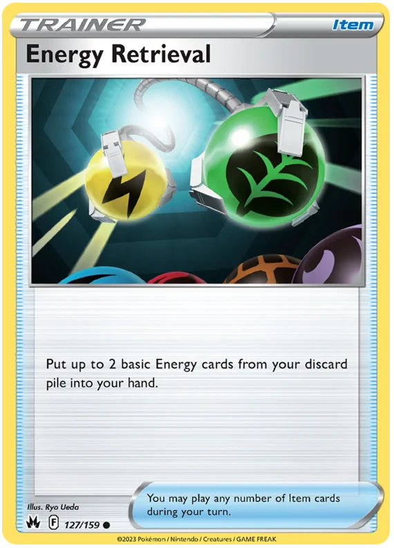Energy Retrieval Crown Zenith Pokemon Card Single