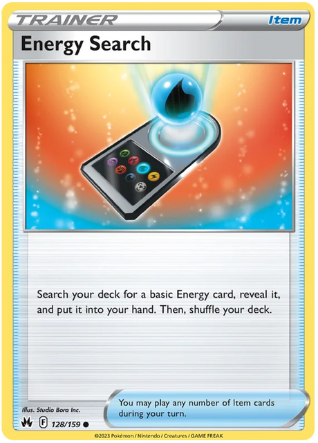 Energy Search Crown Zenith Pokemon Card Single
