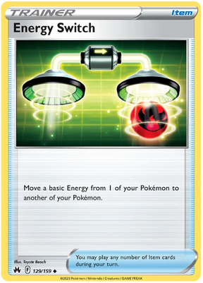 Energy Switch Crown Zenith Pokemon Card Single