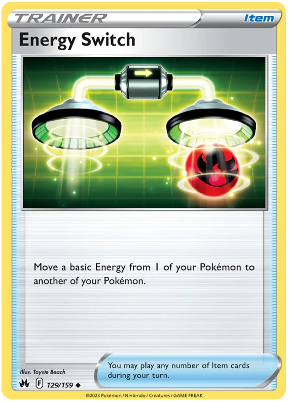 Energy Switch Crown Zenith Pokemon Card Single