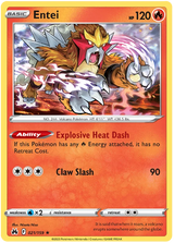 Entei Crown Zenith Pokemon Card Single