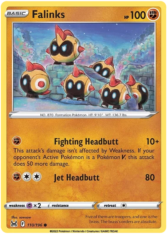 Falinks Lost Origin Pokemon Single Card 110/196